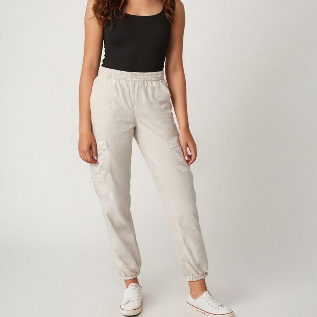 ELV - Pantalón Niña Cintura elásticada Algodón ELV