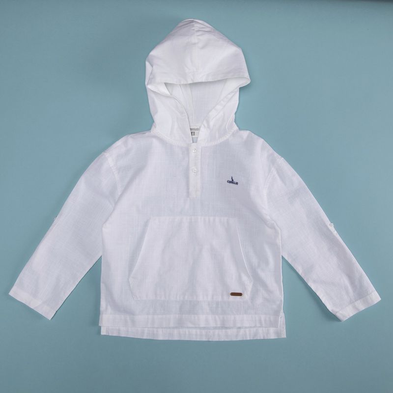 CONIGLIO - Camisa Niño Con capucha Manga larga Algodón Coniglio