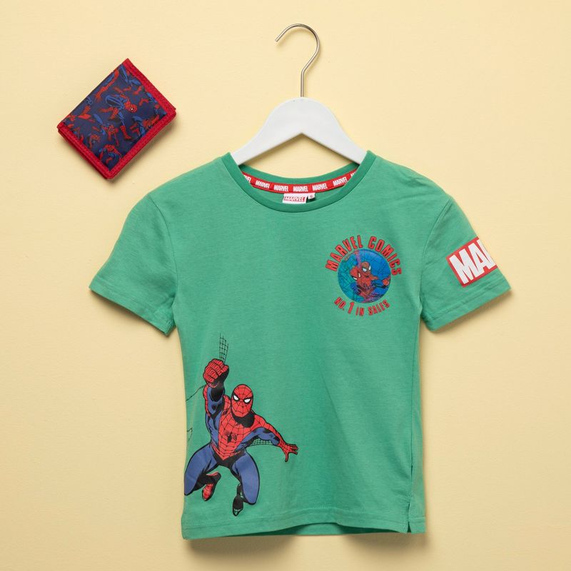 DISNEY - Camiseta Niño Manga corta en Algodón Spider-Man