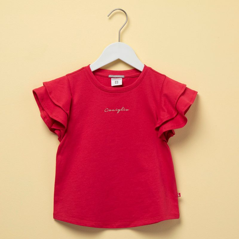 CONIGLIO - Camiseta Niña con Estampado Manga corta Algodón Coniglio