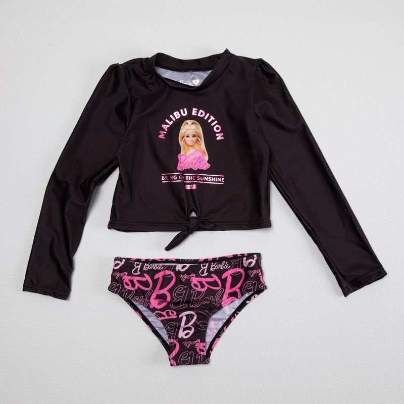 BARBIE - Vestido de baño para Niña 2 piezas con Estampado Barbie