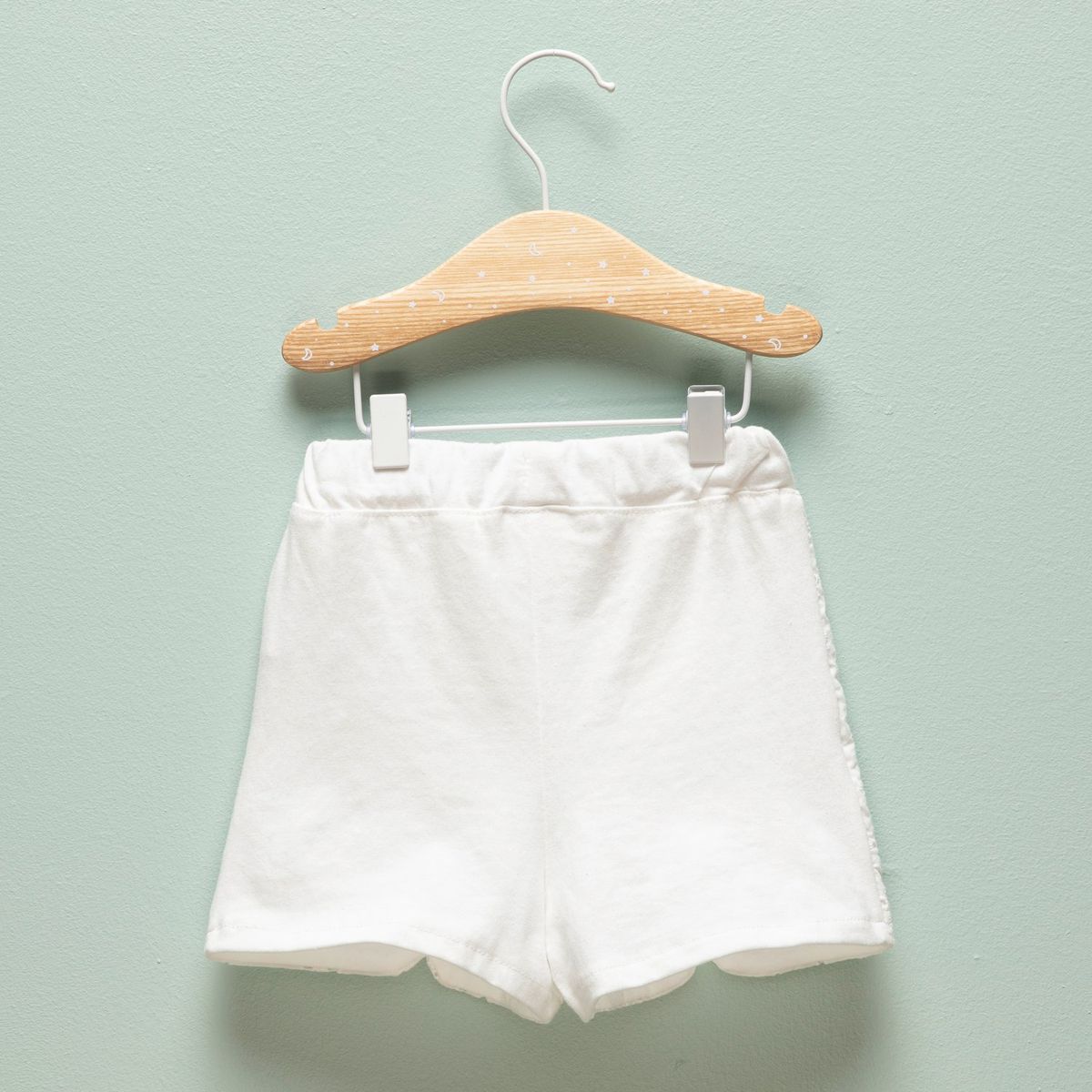 YAMP - Short para Bebé niña con Ojalillo Cintura elásticada de Algodón Yamp