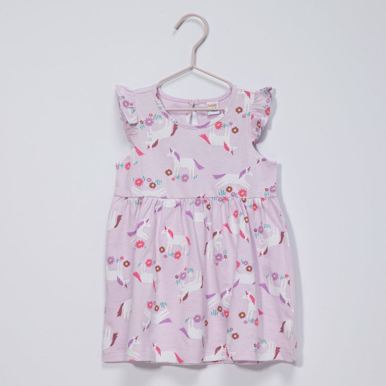 Vestido para Bebé niña con Flores Manga corta de Algodón Yamp YAMP ...