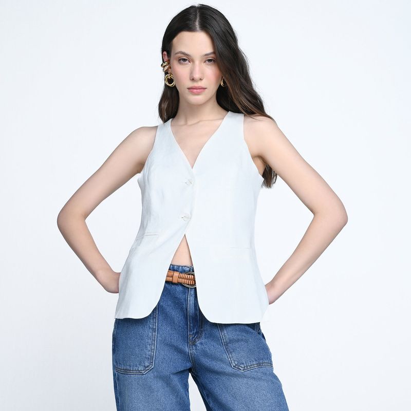 SYBILLA - Blusa Mujer Sin mangas Sybilla