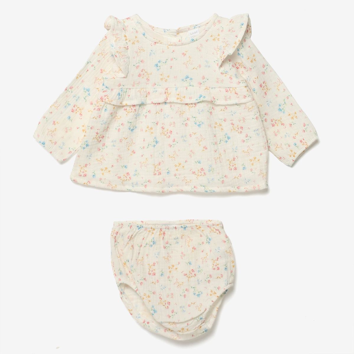 YAMP - Set Vestido + Calzón para Bebé niña en Algodón Yamp