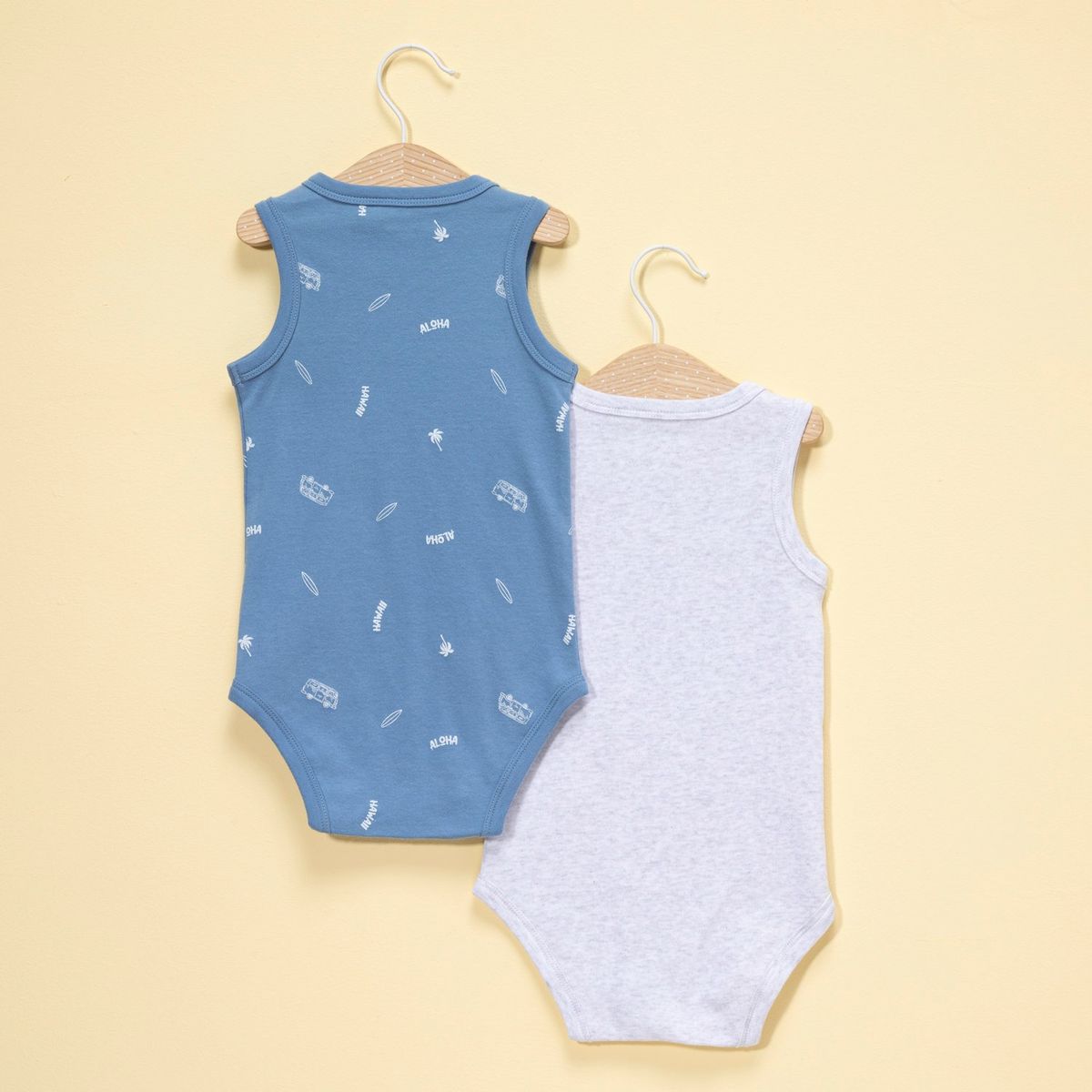 YAMP - Body Bebé niño Pack de 2 unidades Algodón Yamp