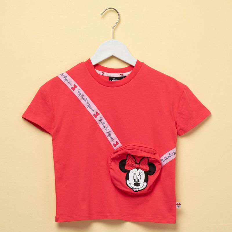 MINNIE - Camiseta Niña Manga corta en Algodón Minnie