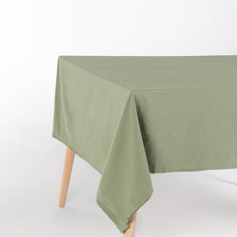 BASEMENT HOME - Mantel Cotton Linen Verde180X270Cm