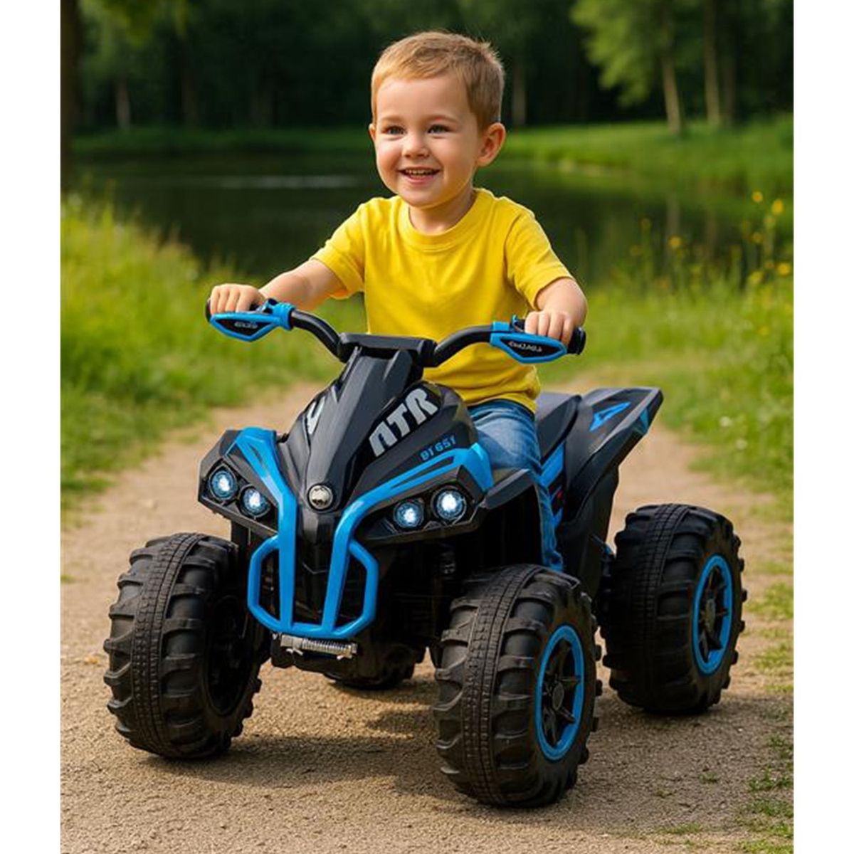 SCOOP - Cuatrimoto montable electrico para niño 12V