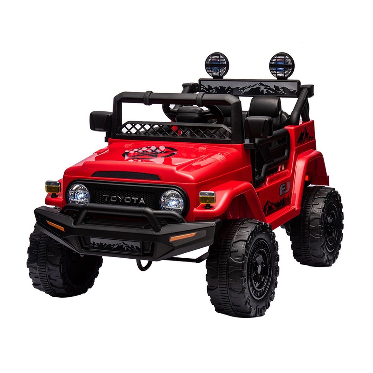  - Carro Montable Eléctrico niño Toyota FJ Cruiser 6V Roja 