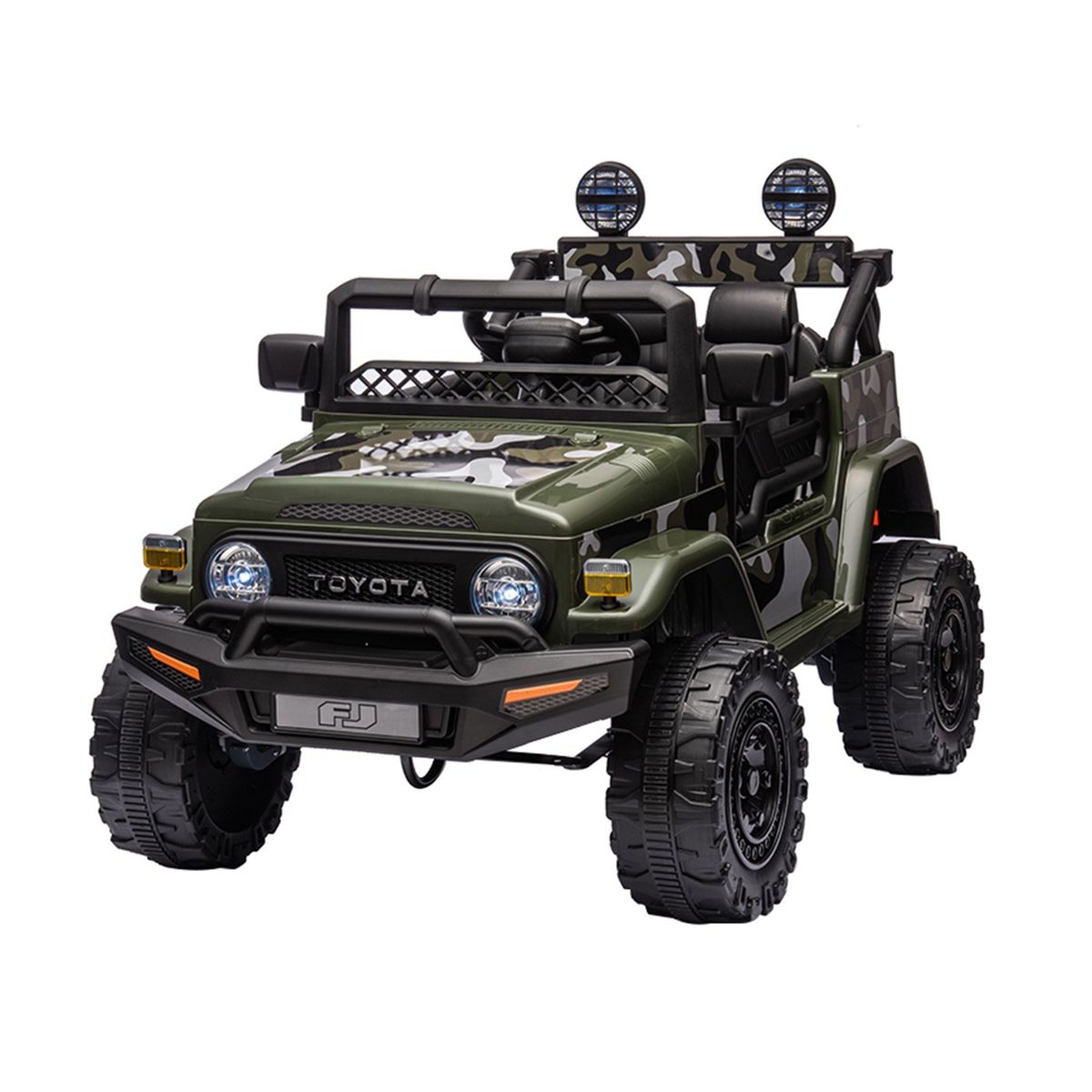  - Carro Montable Eléctrico Toyota FJ Cruiser 6V Verde