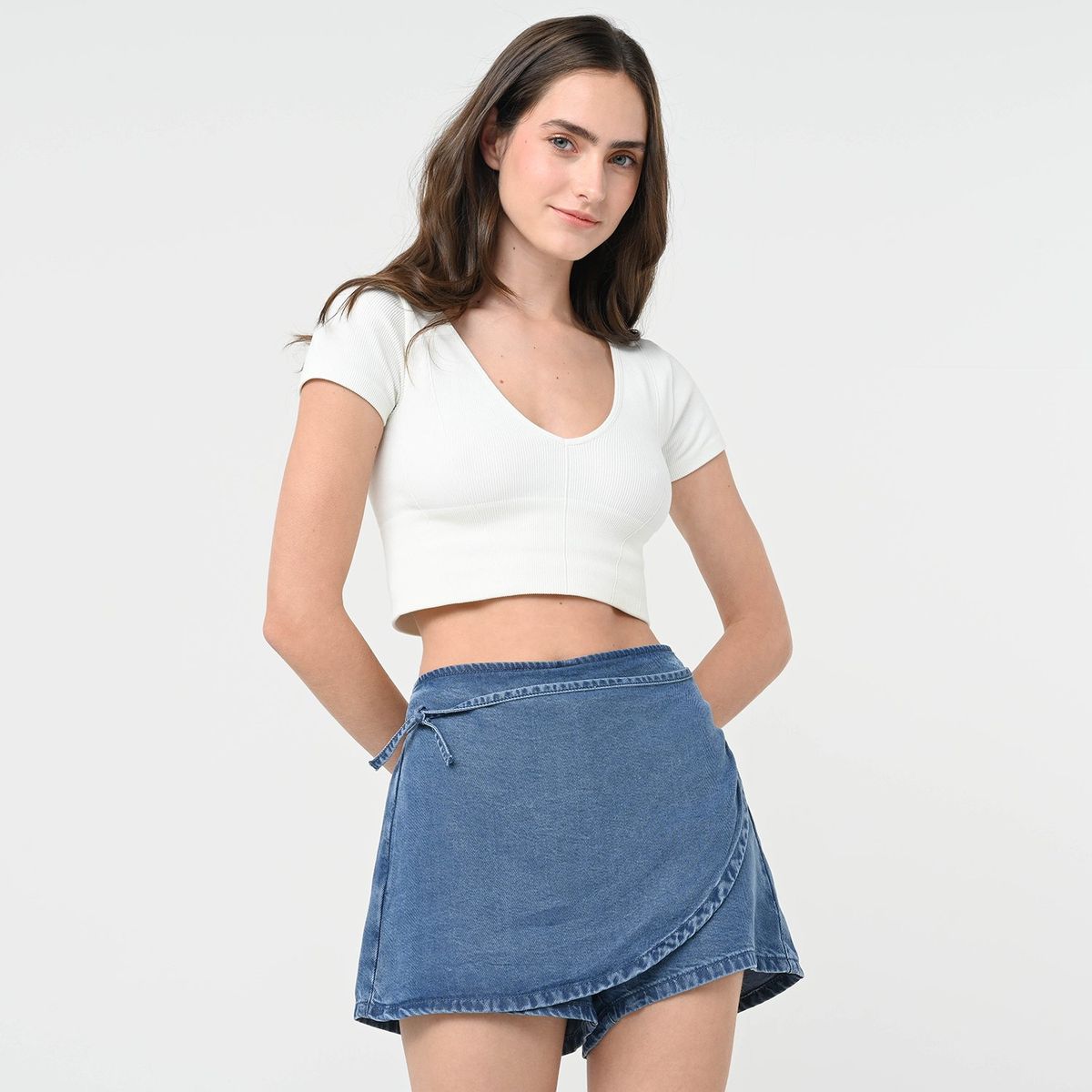 DOO AUSTRALIA - Falda short Mujer Tiro alto Doo Australia
