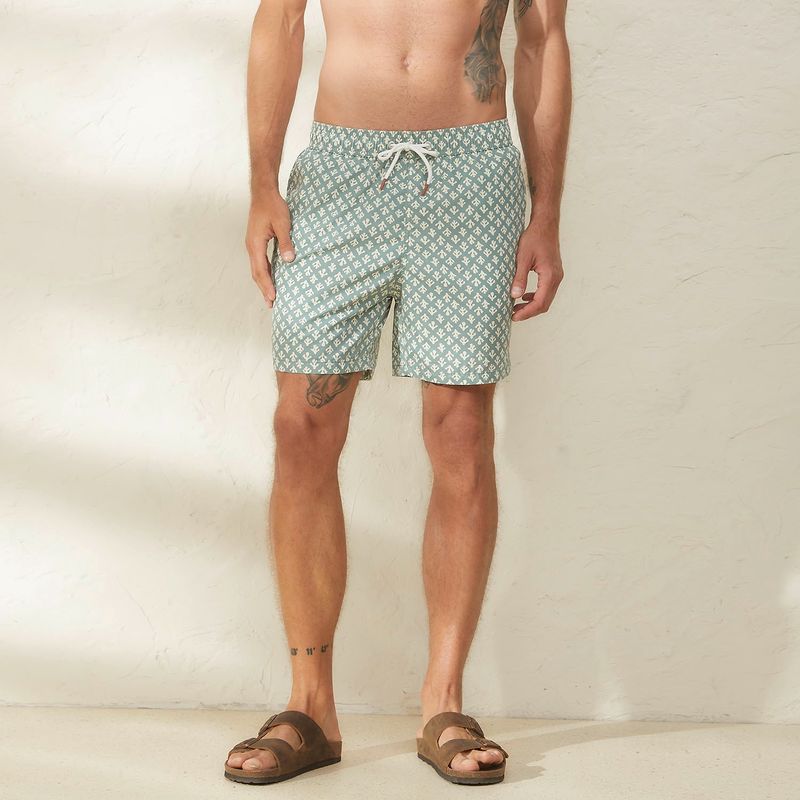 CASCAIS - Pantaloneta de baño Hombre con Estampado Cascais.