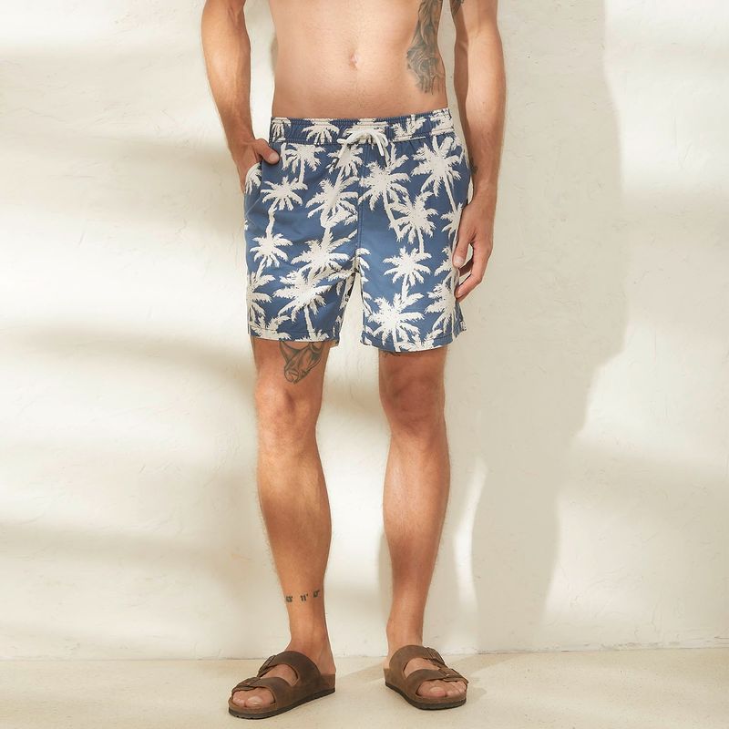 CASCAIS - Pantaloneta de baño Hombre con Estampado Cascais.