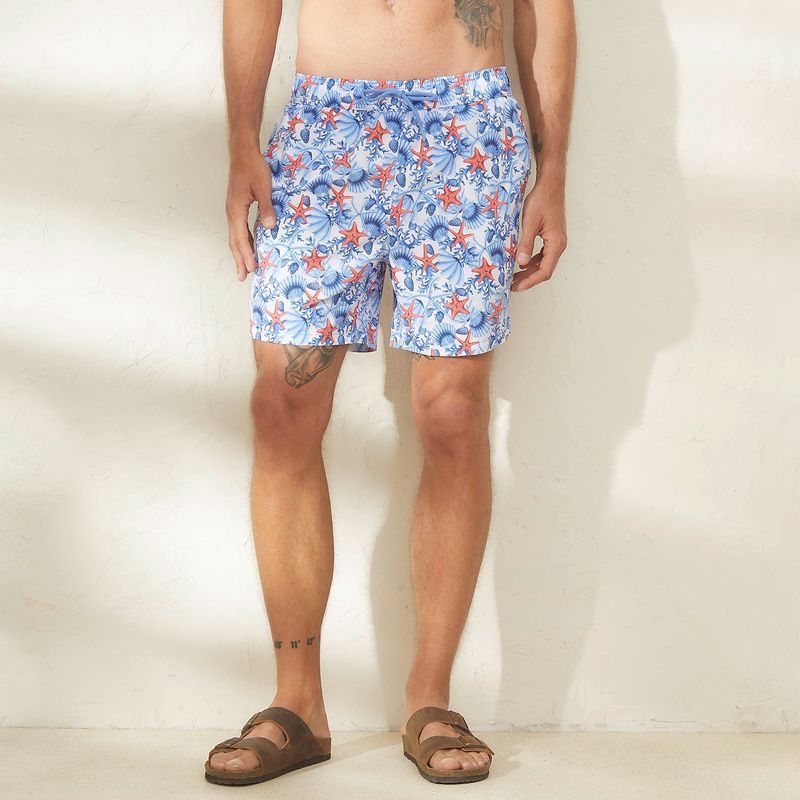 CASCAIS - Pantaloneta de baño Hombre con Estampado Cascais.