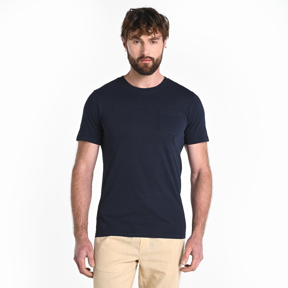 BASEMENT - Camiseta Hombre Manga corta de Algodón Basement