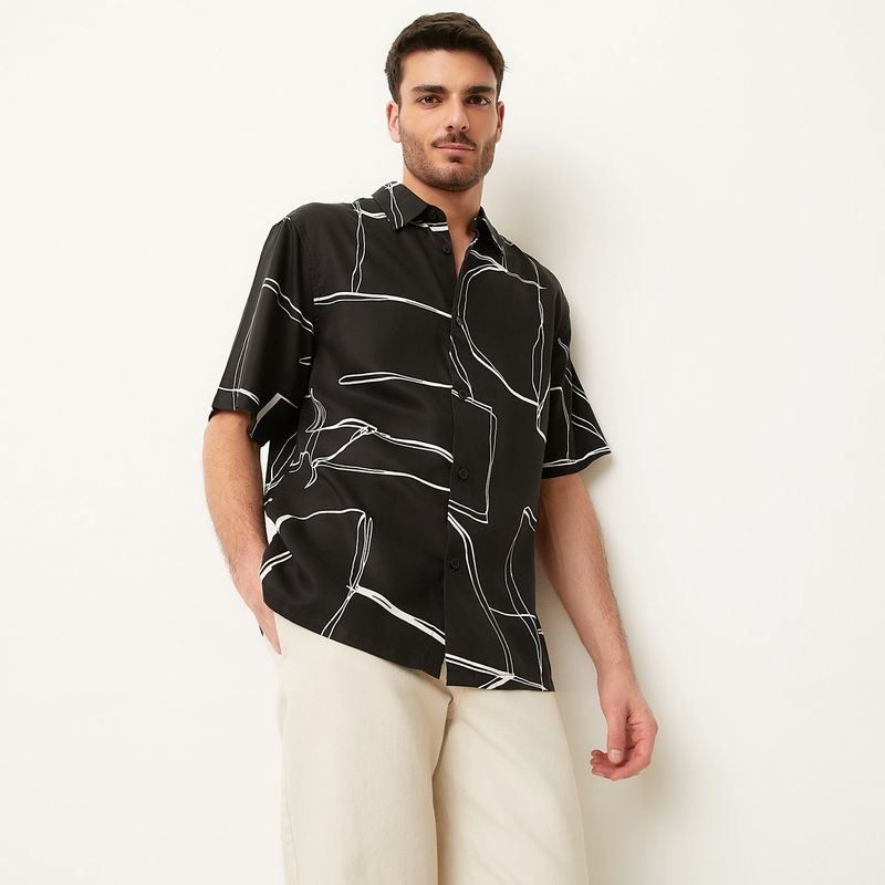 BASEMENT - Camisa Hombre Manga corta Basement