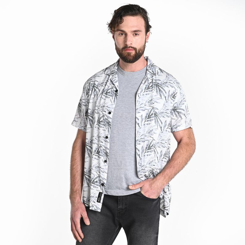 MOSSIMO - Camisa Hombre con Estampado Manga corta Mossimo