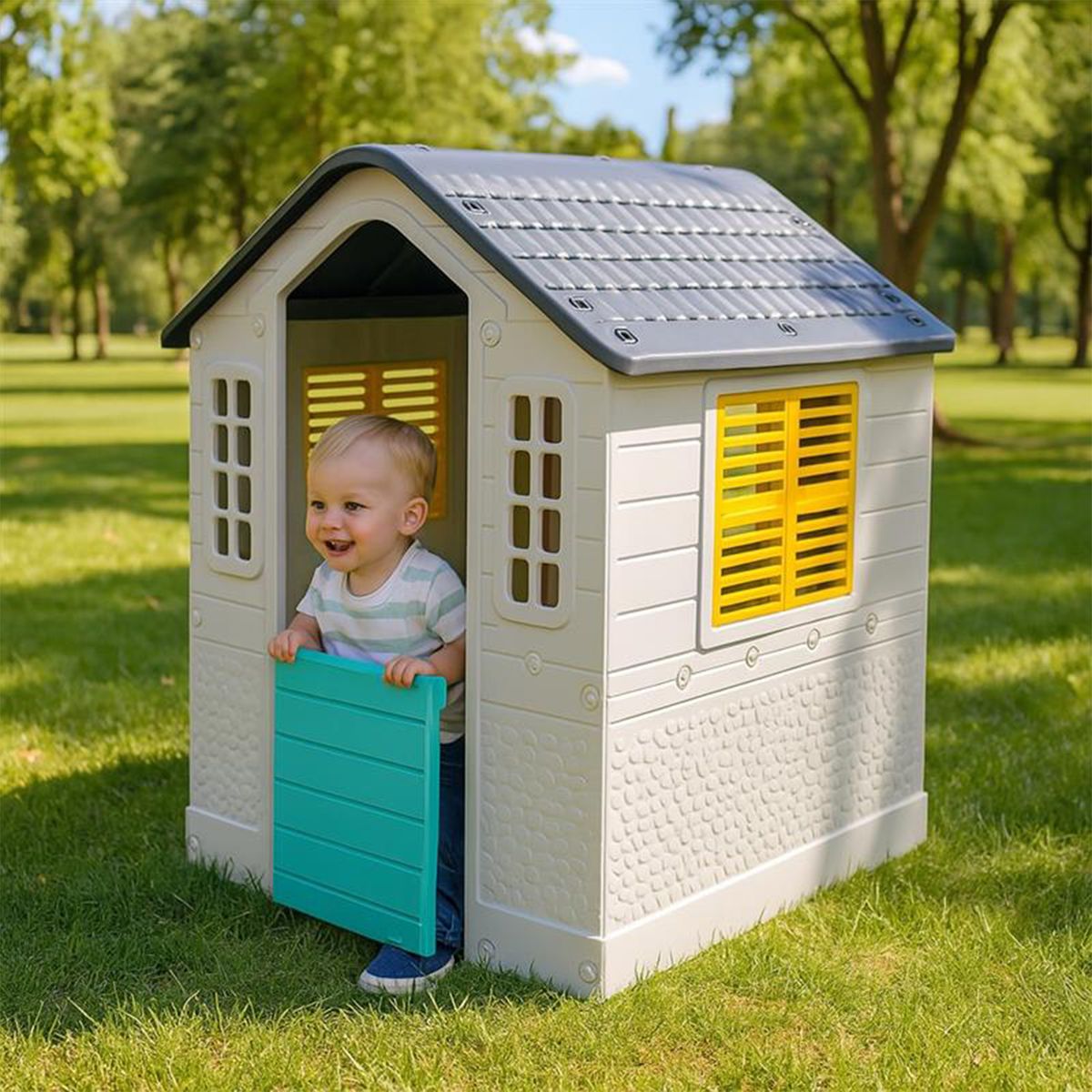 SCOOP - Casita de jardin para niños 109x95x87 cm Scoop