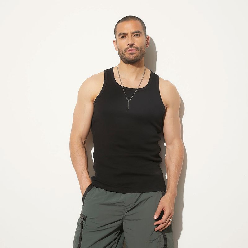 MOSSIMO - Camiseta Hombre Sin mangas de Algodón Mossimo
