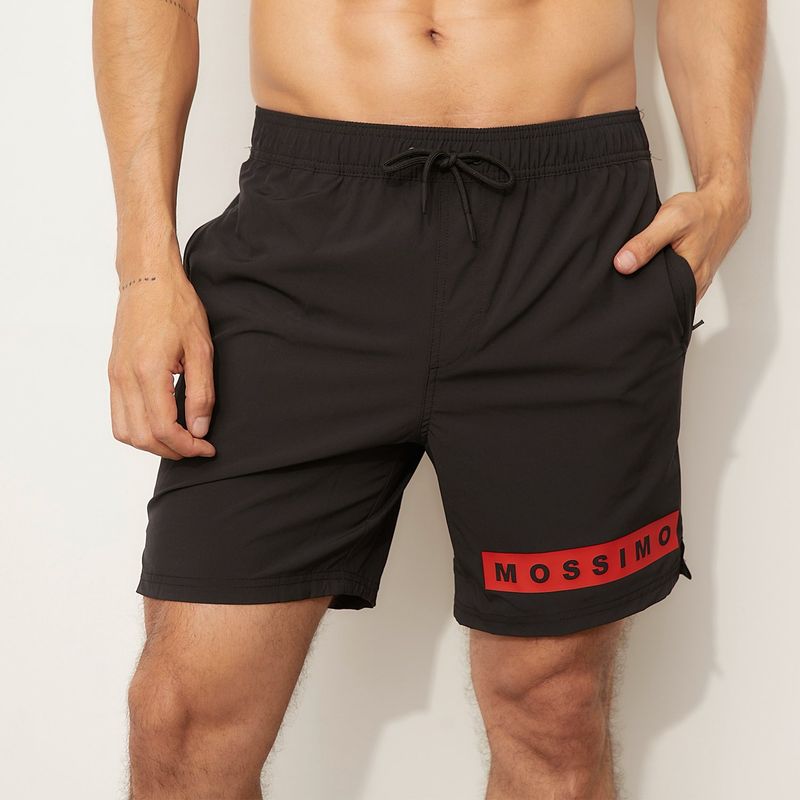 MOSSIMO - Pantaloneta de baño Hombre con Logo con Forro Mossimo