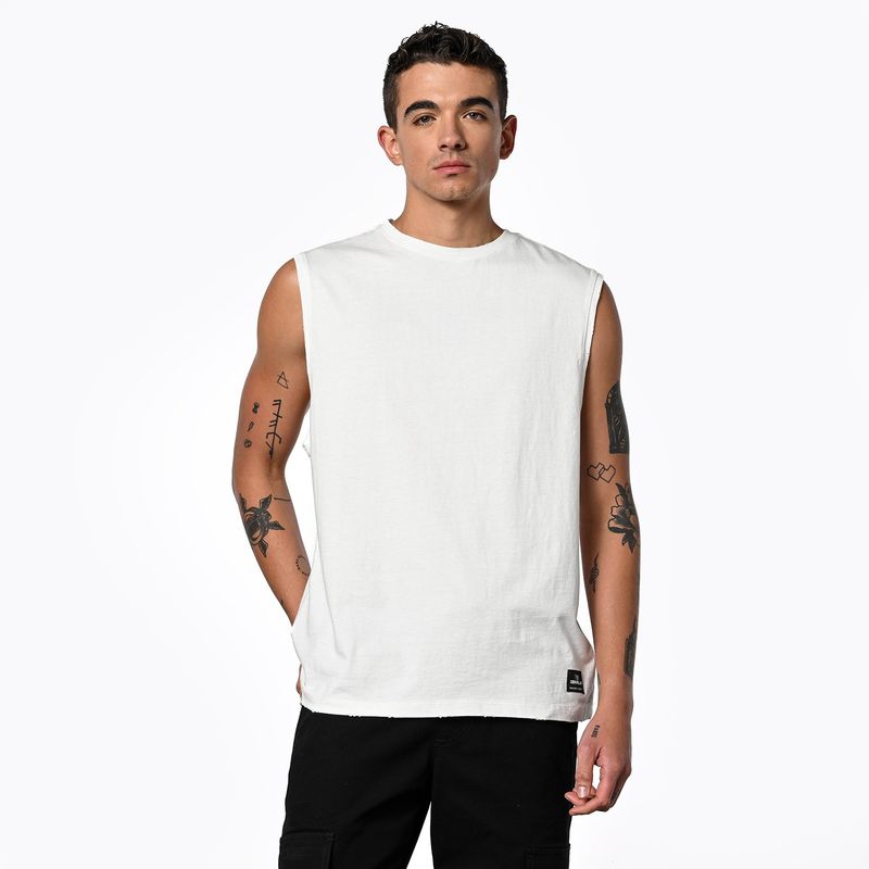 DENIMLAB - Camiseta Hombre Sin mangas de Algodón Denimlab