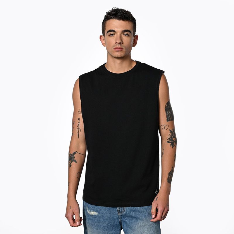 DENIMLAB - Camiseta Hombre Sin mangas de Algodón Denimlab