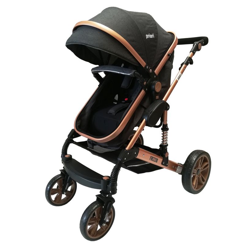 PRIORI - Coche para bebé Frezzio Priori Moises Negro bronce