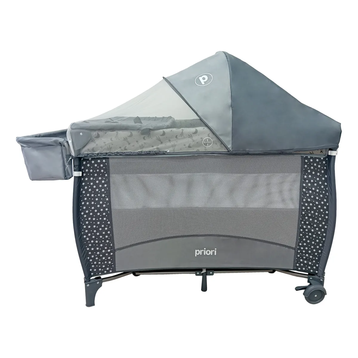 PRIORI - Cuna corral para bebé Lima con mecedora