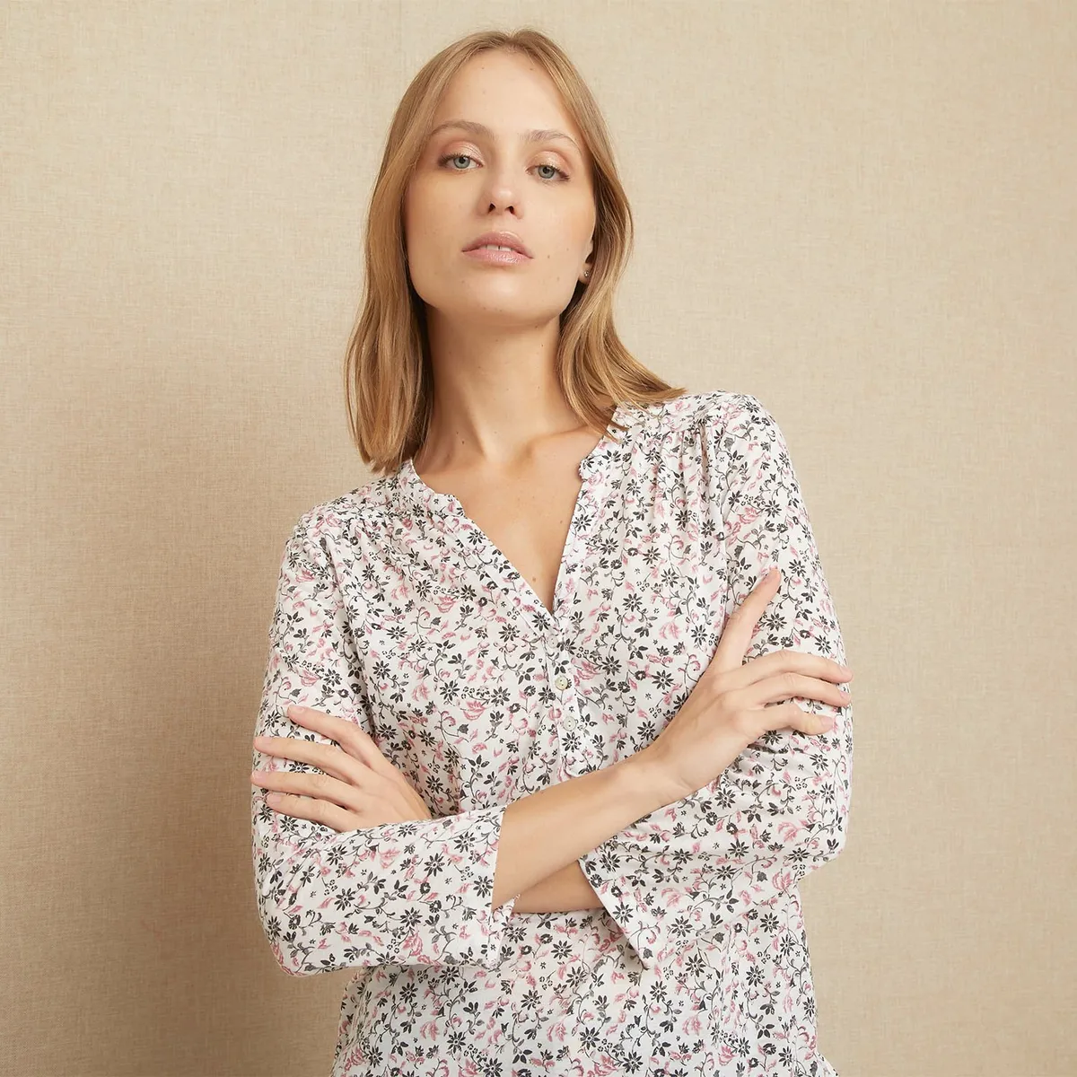 UNIVERSITY CLUB - Blusa Mujer Estampado Manga 3/4 University Club