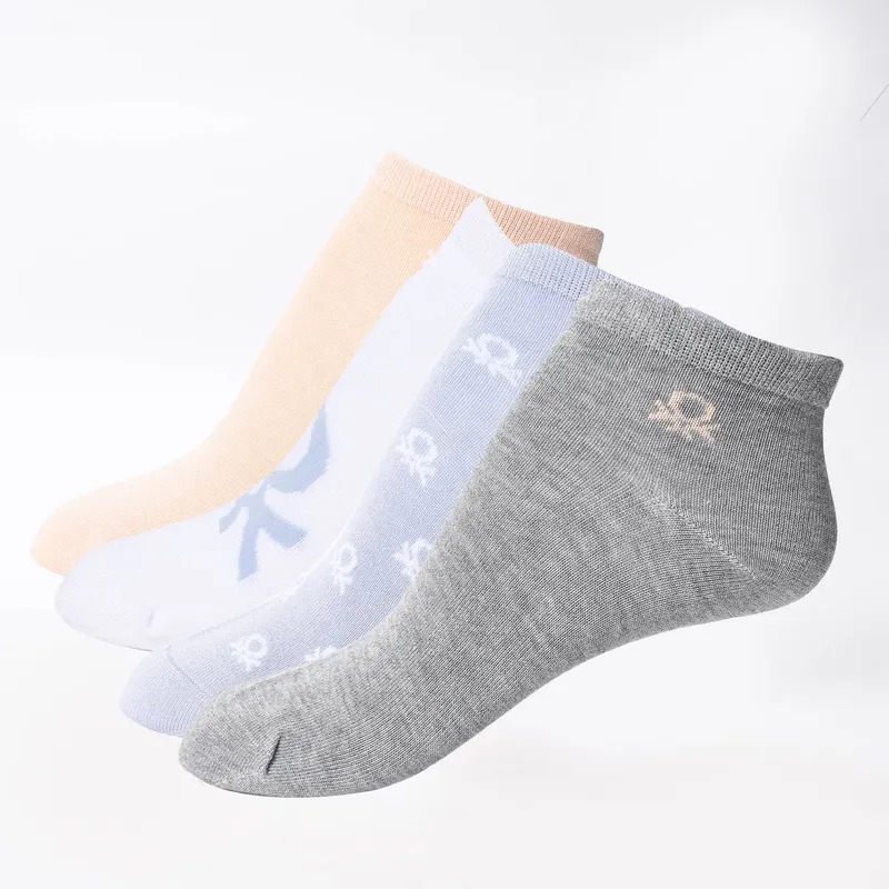 BENETTON - Medias de Mujer Cortas Pack de 4 Benetton