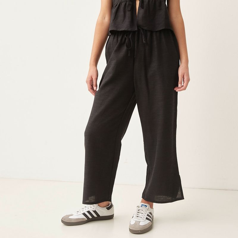SYBILLA - Pantalon Culotte Mujer Tiro alto Sybilla