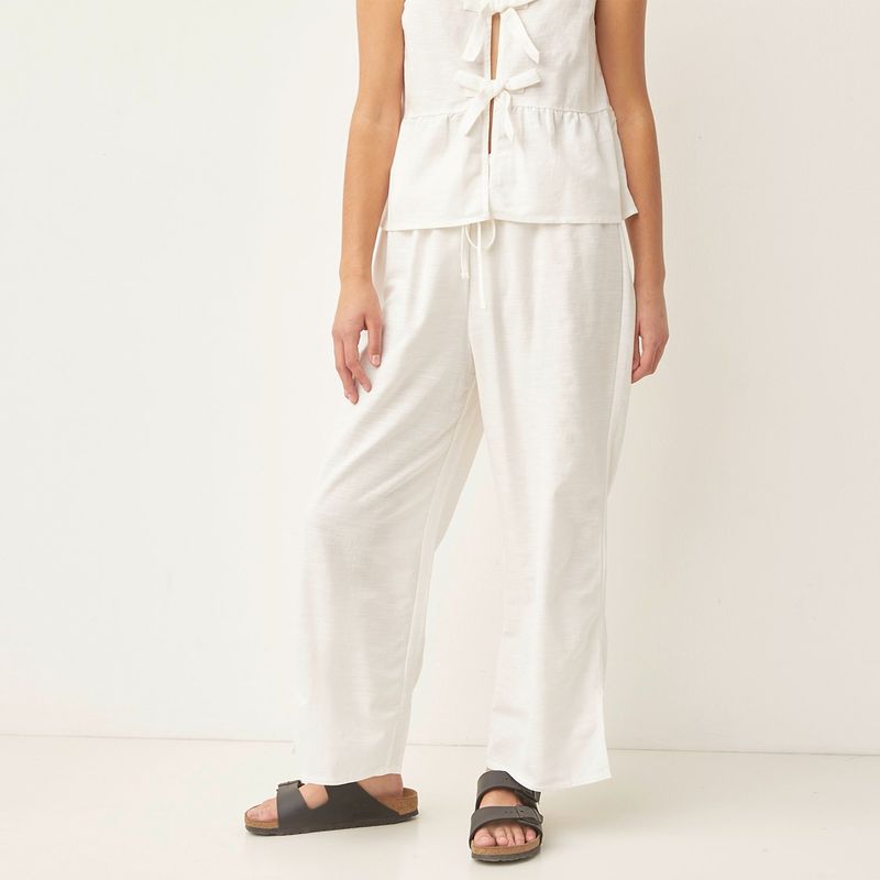 SYBILLA - Pantalon Culotte Mujer Tiro alto Sybilla