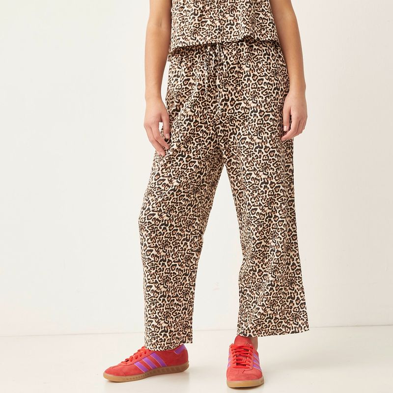 SYBILLA - Pantalon Culotte Mujer Tiro alto Sybilla