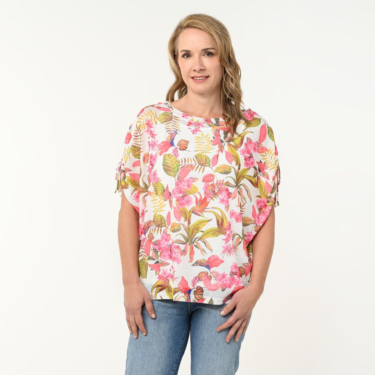 SOUTHLAND - Blusa Mujer con Estampado Manga 3/4 Southland