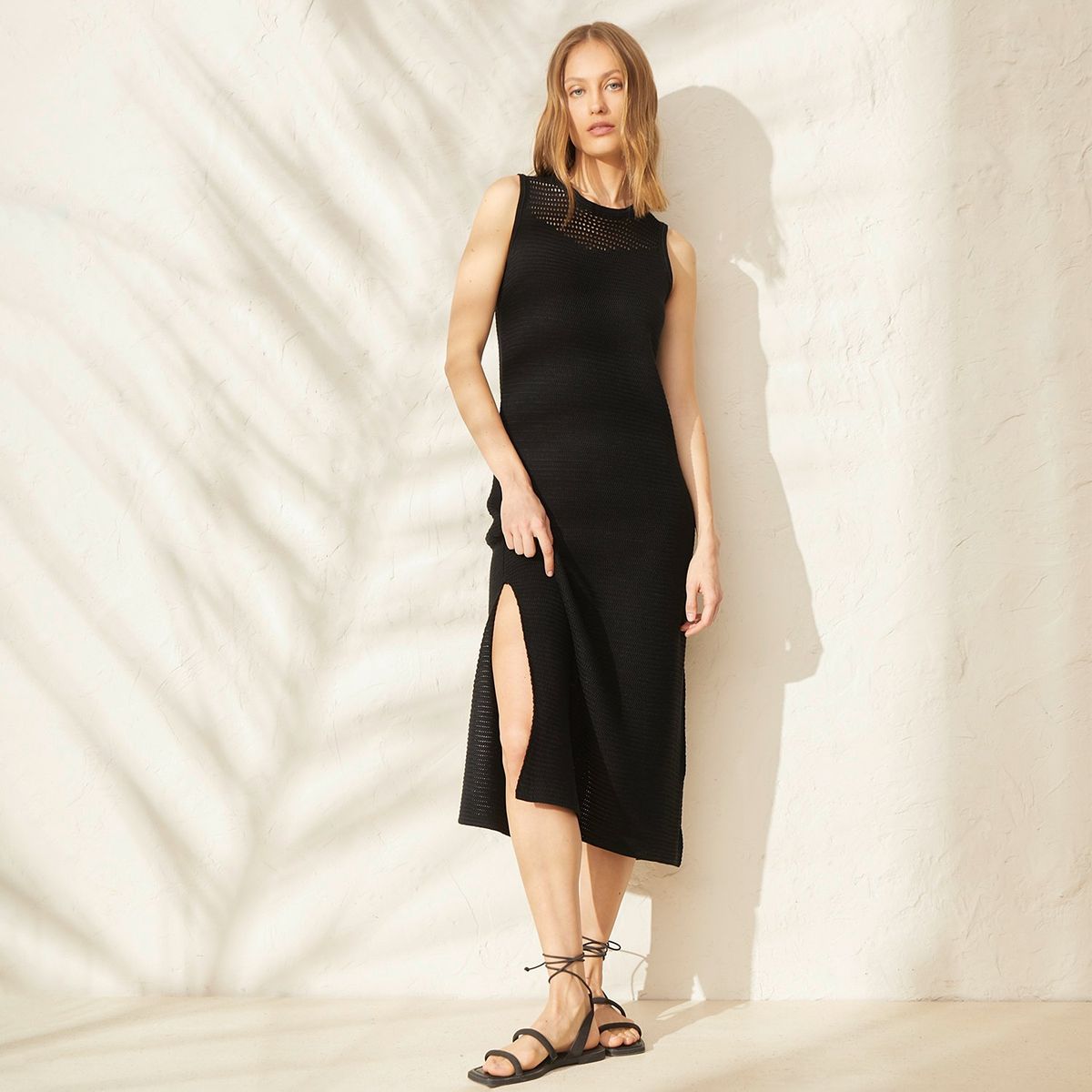 BASEMENT - Vestido Mujer Medio Tejido Basement