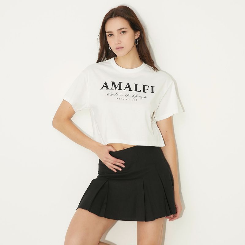SYBILLA - Blusa Mujer Manga corta de Algodón Sybilla