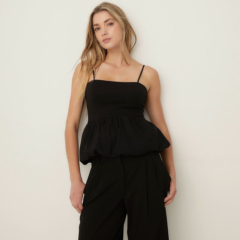 SYBILLA - Blusa Mujer Sin mangas de Algodón Sybilla