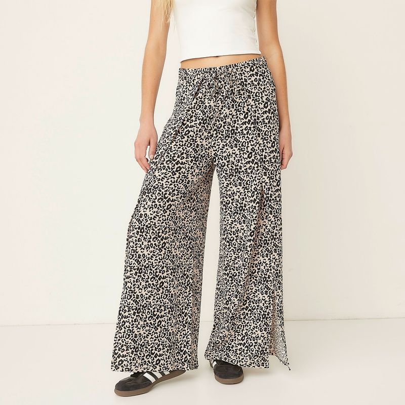 SYBILLA - Pantalón Culotte Mujer Tiro medio Sybilla
