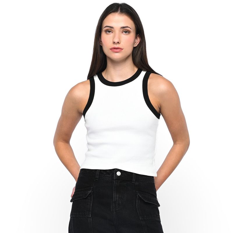 DENIMLAB - Top esqueleto Mujer Sin mangas de Algodón Denimlab