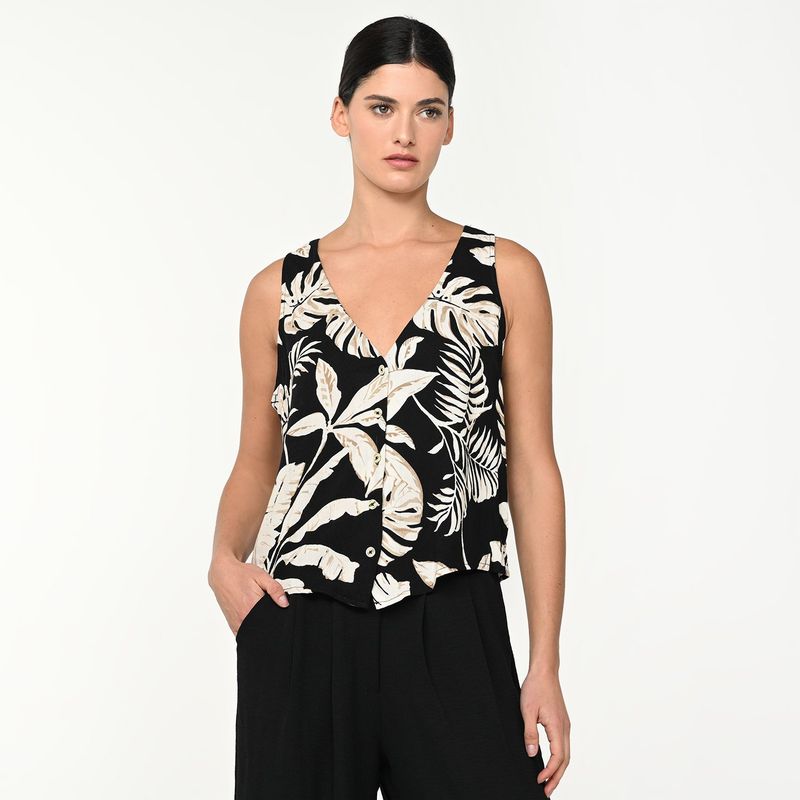 BASEMENT - Blusa Mujer Sin mangas Basement