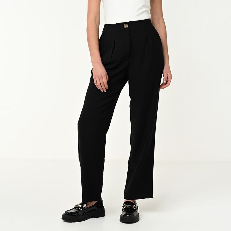 BASEMENT - Pantalón Wide Leg Mujer Tiro alto Basement