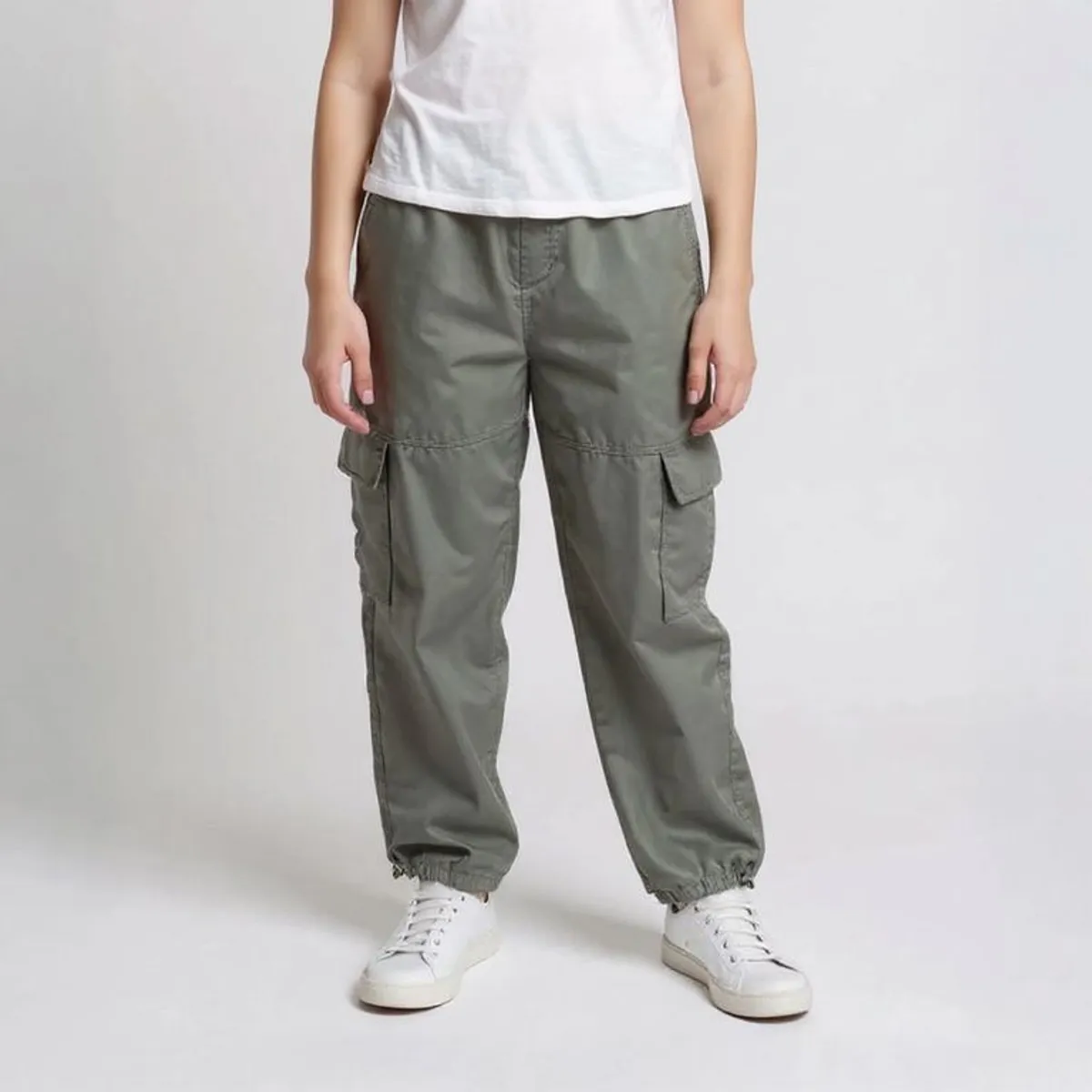 ELV - Pantalón Niña Cintura elásticada Algodón ELV