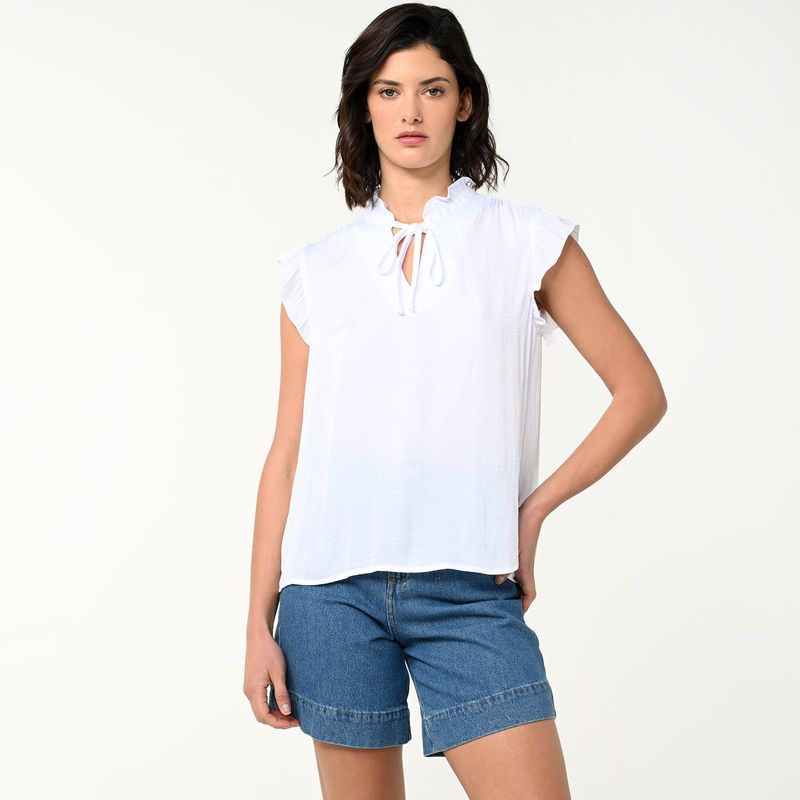 UNIVERSITY CLUB - Blusa Mujer Sin mangas Satín University Club