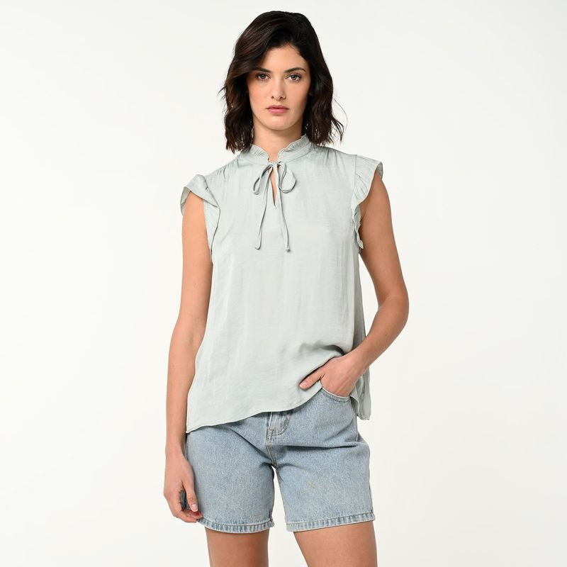 UNIVERSITY CLUB - Blusa Mujer Sin mangas Satín University Club