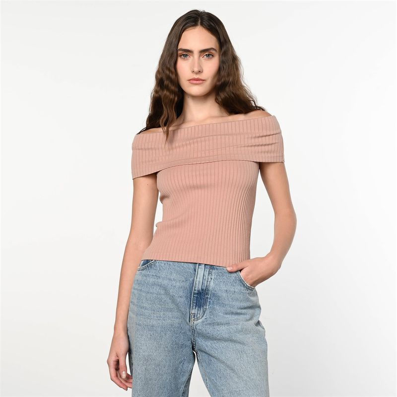 DENIMLAB - Blusa Mujer Manga Corta Denimlab