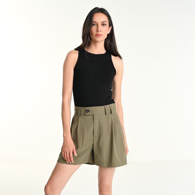 BASEMENT - Short Mujer Tiro medio Basement