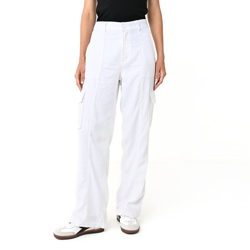 BASEMENT - Pantalón Cargo Mujer Tiro alto Basement
