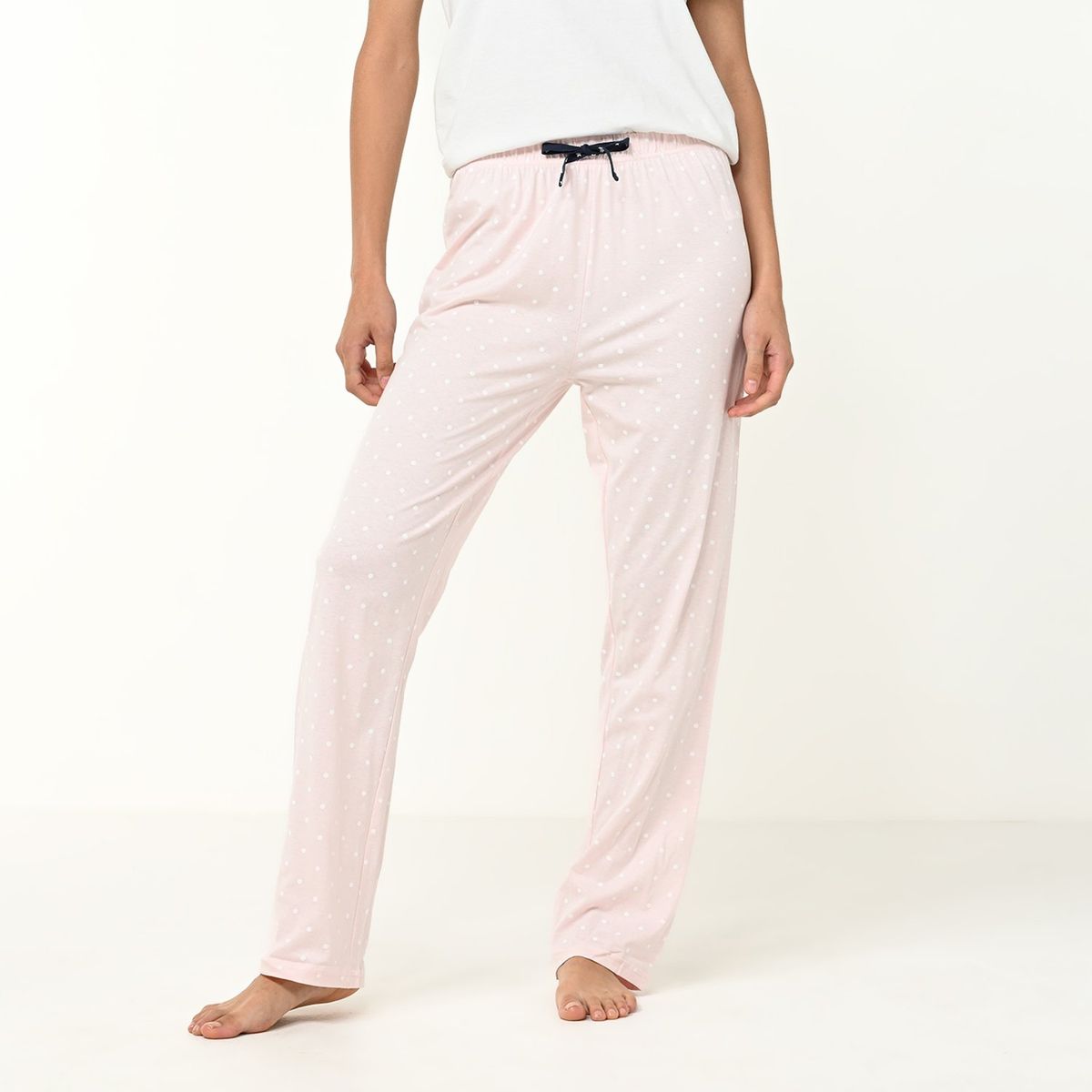 SYBILLA - Pantalón de pijama Mujer Largo de Algodón Sybilla
