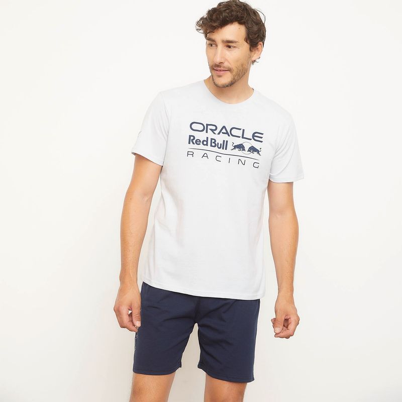 REDBULL - Pijama para Hombre Manga Corta de Algodón Oracle Red Bull Racing